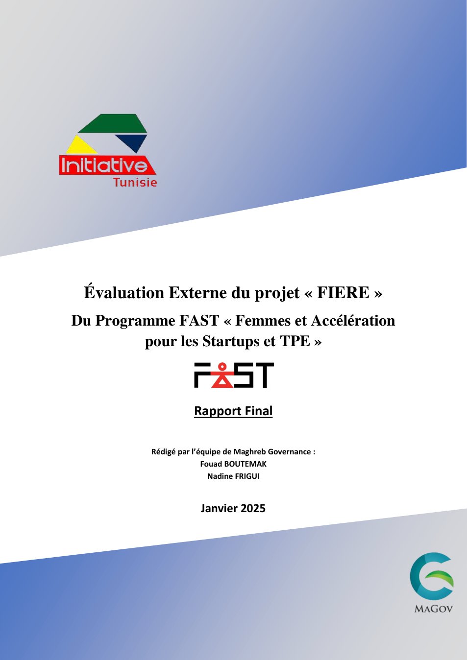 Rapport de l’évaluation externe du projet FIERE